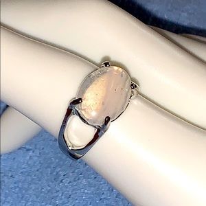 Natural Stone Stainless Steel Ring